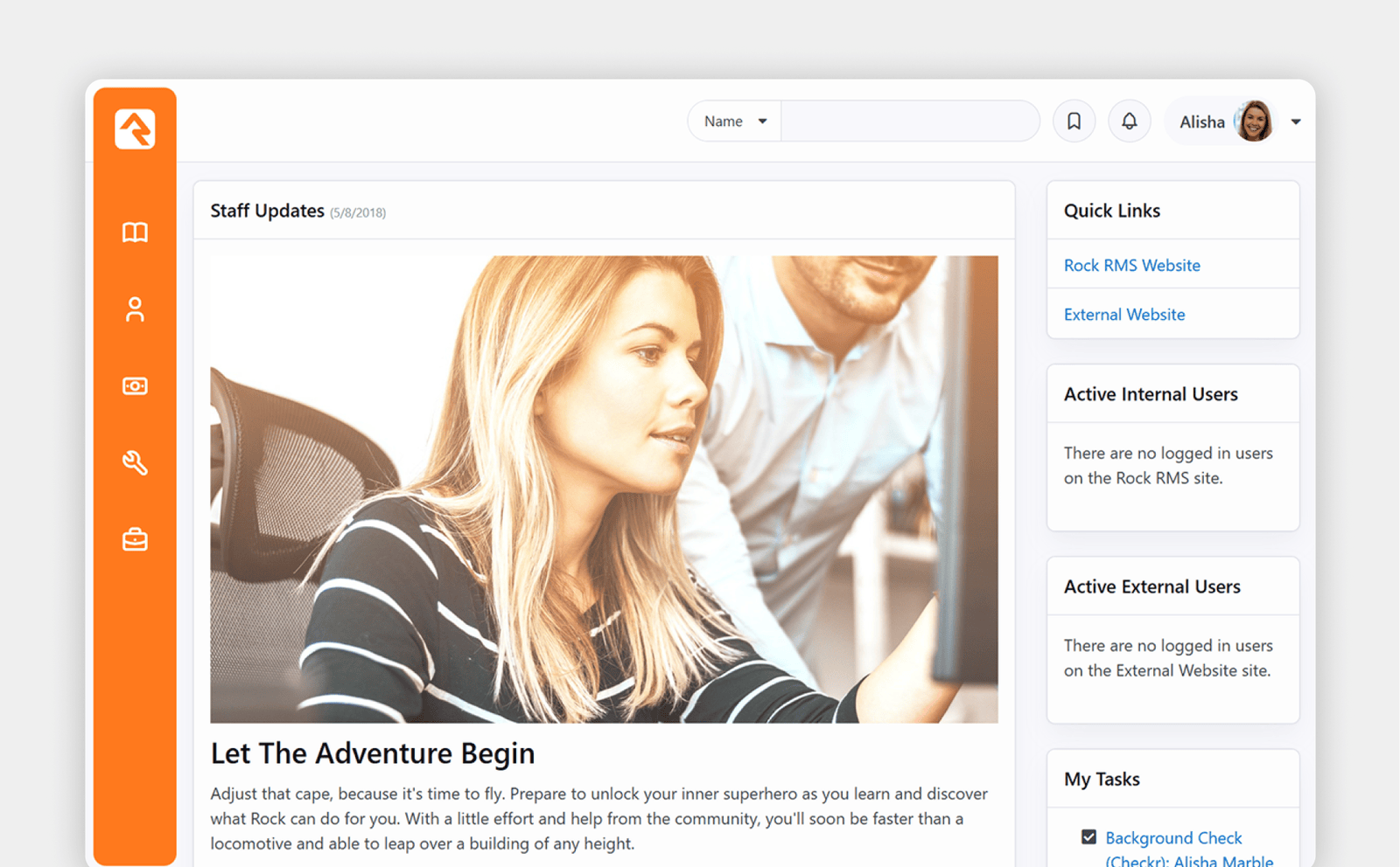 RockRMS Interface